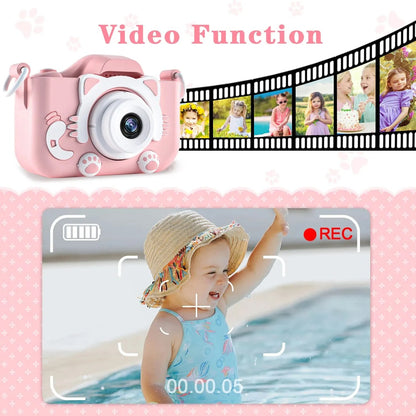 Children Camera 1080P HD Toddler Digital Video Camera 2.0-inch Kids Camera with Silicone Cases