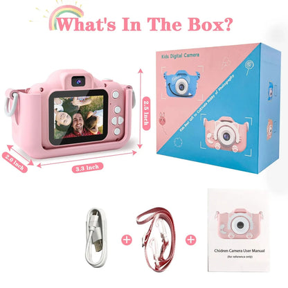 Children Camera 1080P HD Toddler Digital Video Camera 2.0-inch Kids Camera with Silicone Cases