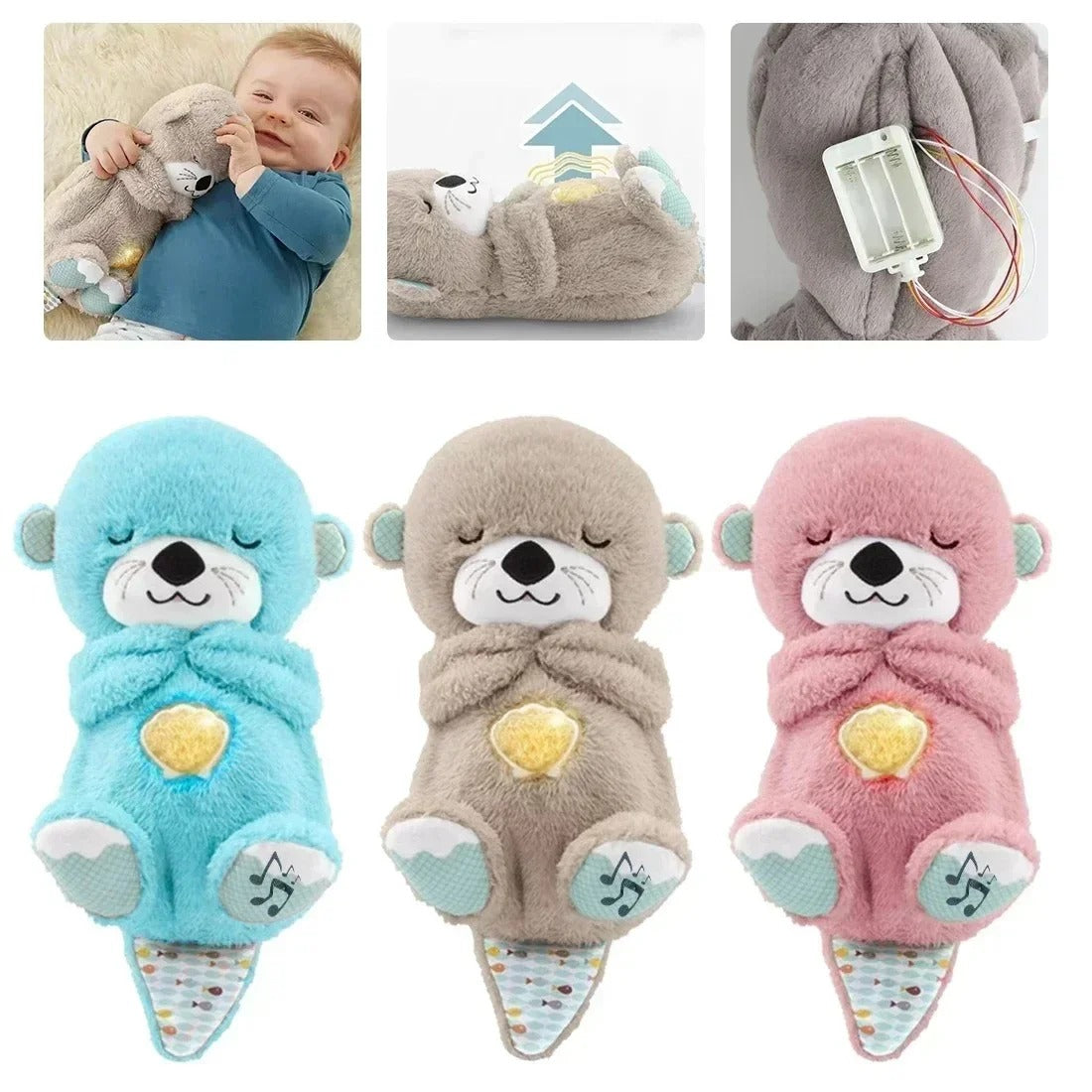 Baby Breath Baby Bear Soothes Otter Plush Toy Doll