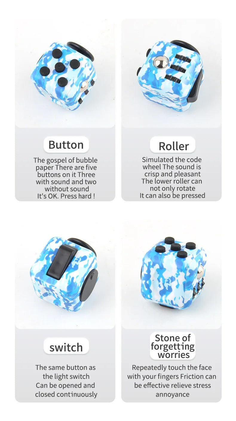 Decompression Dice for Release Stress Autism Anxiety Relieve Adult Kids Stress Relief Anti-Stress Fingertip