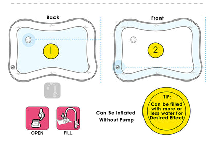 Infinno Inflatable Tummy Time Mat Premium Baby Water Play Mat for Infants and Toddlers Baby Toys