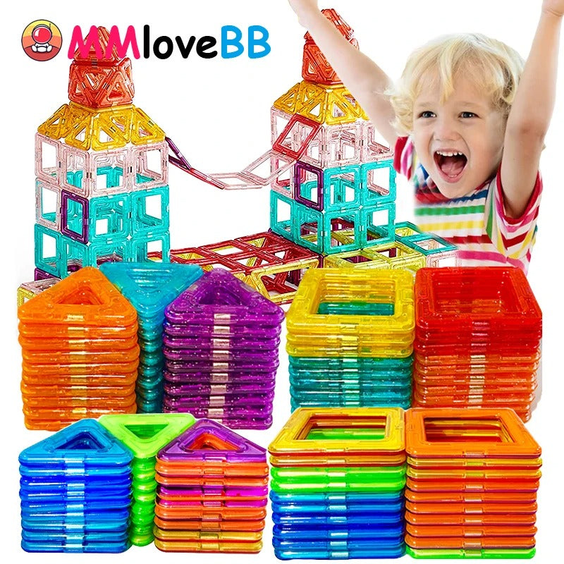 Magnetic Building Blocks Big Size and Mini Size DIY Magnets Toys for Kids Designer Construction Set Gifts for Children Toys