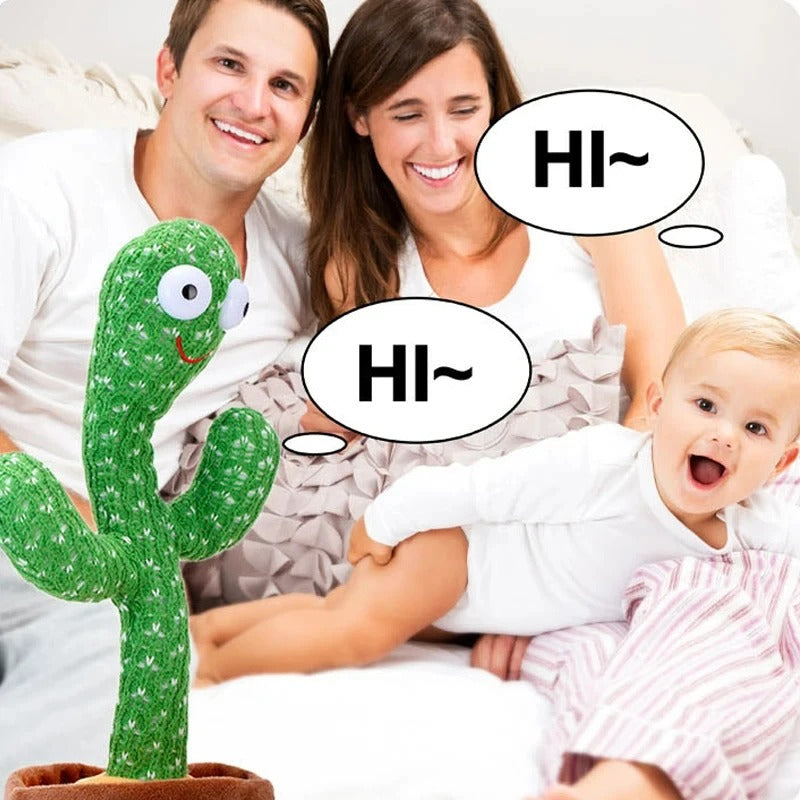 Dancing Talking Cactus Toys For Baby Boys And Girls, Singing Mimicking Recording Repeating What You Say Sunny Cactus Up Plus