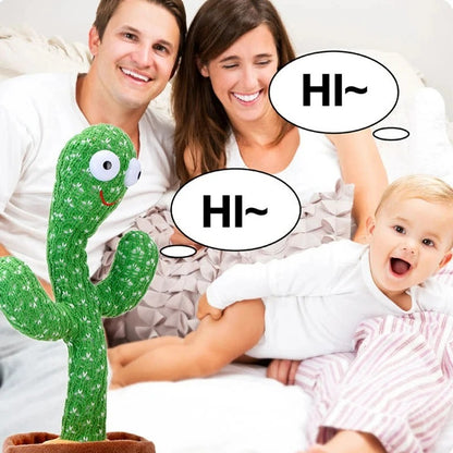 Dancing Talking Cactus Toys For Baby Boys And Girls, Singing Mimicking Recording Repeating What You Say Sunny Cactus Up Plus