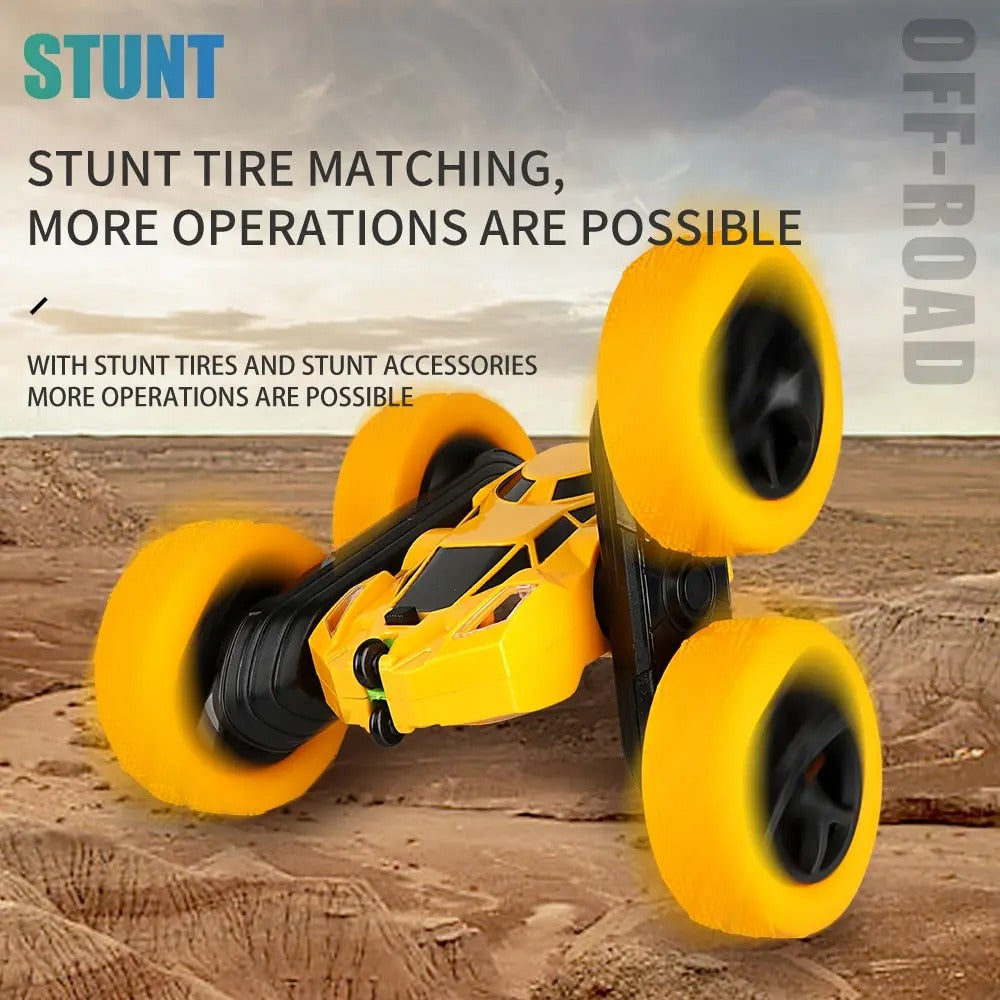 RC Stunt Car Children Double Sided Flip 2.4Ghz Remote Control Car 360 Degree Rotation Off Road