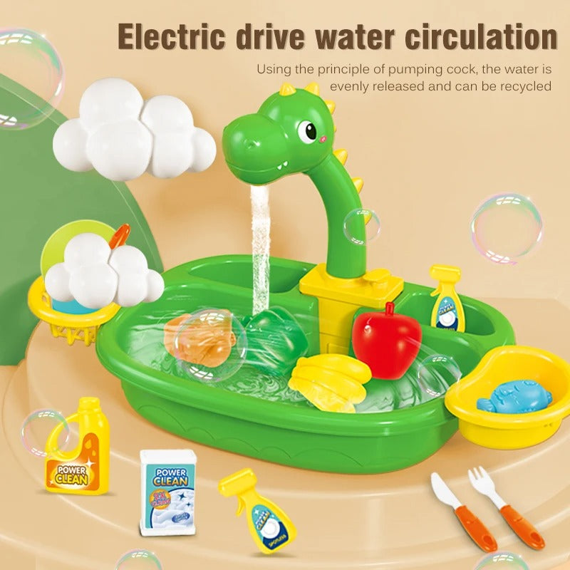 Pretend Play Children's Kitchen Wash Basin Sink