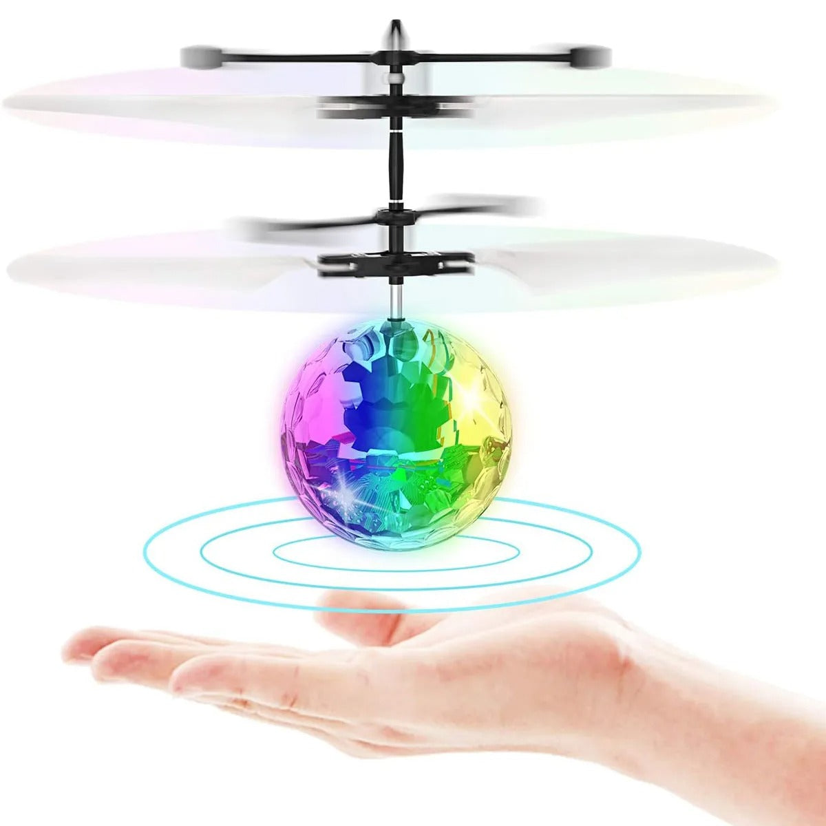 Led Light Suspension Crystal Ball Infrared Induction RC Gesture Control