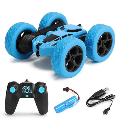 RC Stunt Car Children Double Sided Flip 2.4Ghz Remote Control Car 360 Degree Rotation Off Road