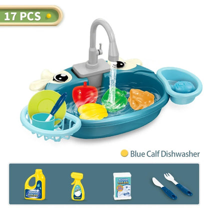 Pretend Play Children's Kitchen Wash Basin Sink