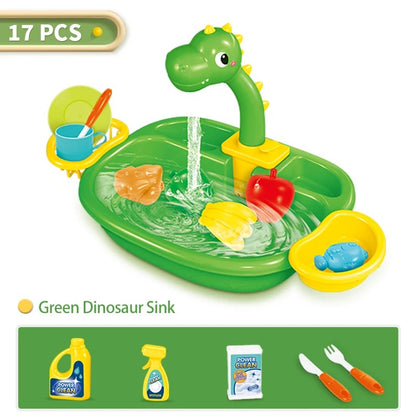 Pretend Play Children's Kitchen Wash Basin Sink