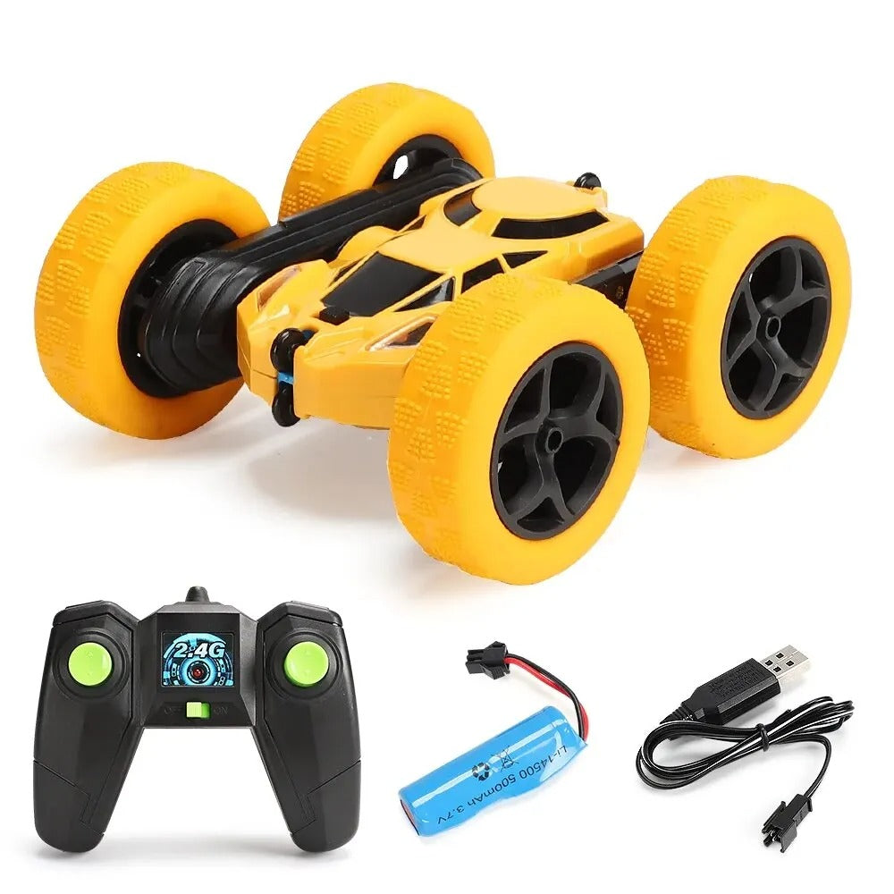 RC Stunt Car Children Double Sided Flip 2.4Ghz Remote Control Car 360 Degree Rotation Off Road