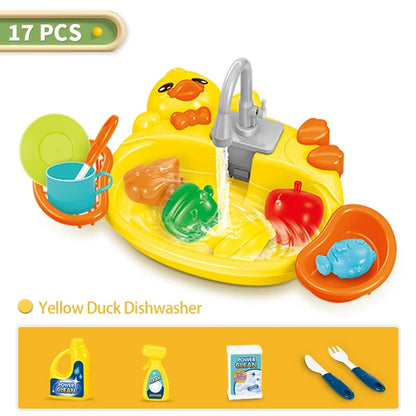 Pretend Play Children's Kitchen Wash Basin Sink